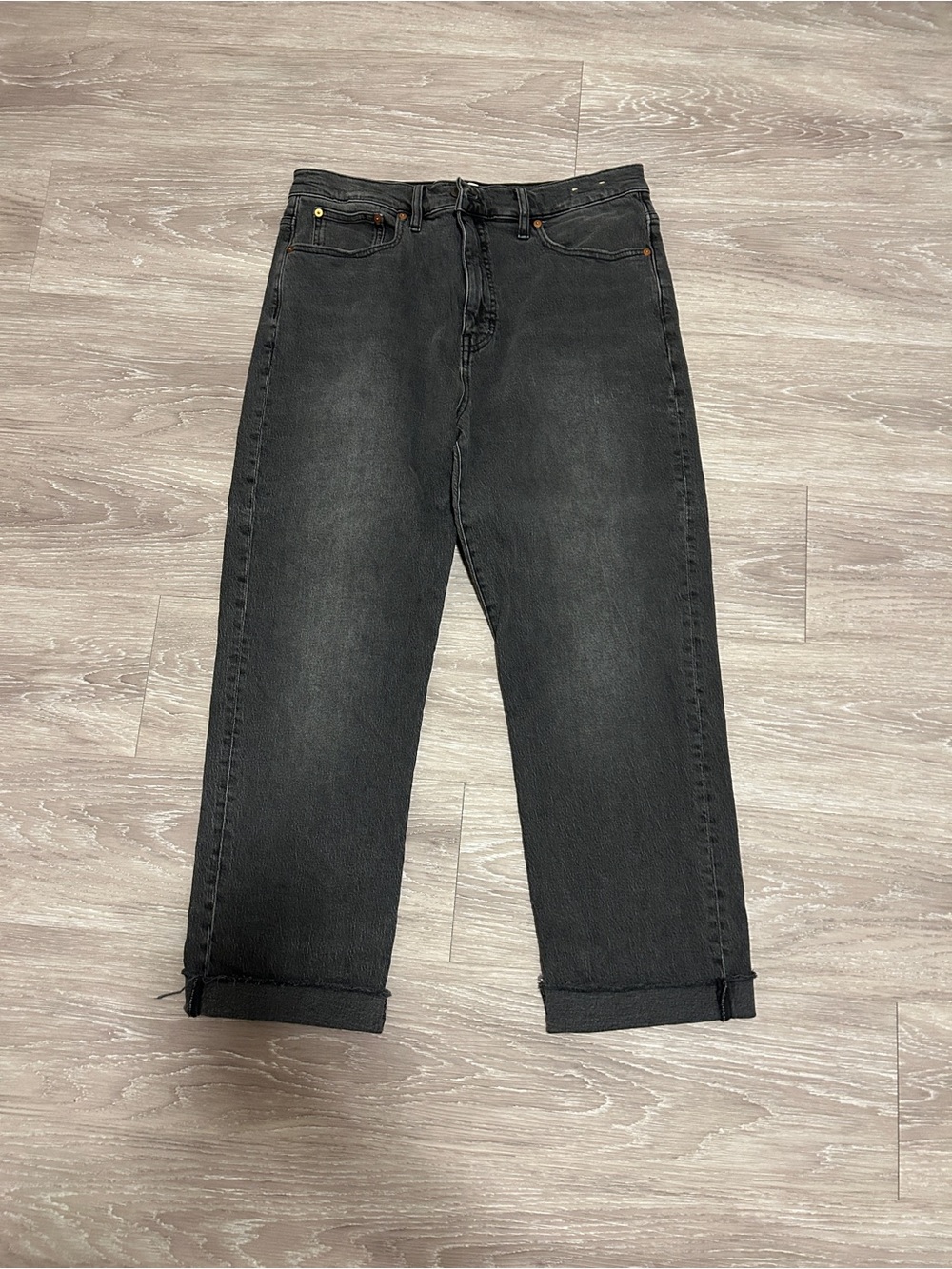 Madewell Women's Black Straight-Leg Jeans